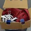 Sealy Heated Blanket Throw, Soft Flannel Electric Blanket with 6 Heat Settings & 2-10 Hour Auto Shut Off, Fast Heating with ETL Certificated Machine Washable, 50x60 Inch, Burgundy