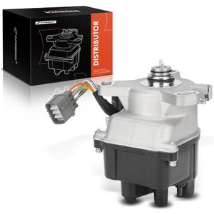 A-Premium Ignition Distributor with Cap and Rotor Compatible with Honda Civic 1992-1995, Civic del Sol 1993-1995, 1.5L 1.6L