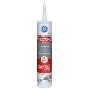 GE Sealants & Adhesives GE612 Tub & Tile Silicone 1 Sealant, 10.1oz, Clear