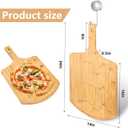 pizza peel 14 inch16" L x 14" W Plate, with 8" L Wooden Handle, 24" Overall LengthWooden Pizza Peel.14 IN Pizza Peels (Large)