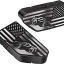 Bed Rail Stake Pocket Covers for GMC Chevy Silverado/GMC Sierra 1500(2019-2024 2025 2026), GMC Sierra 3500HD(2020 2021 2022 2023)/2500, Truck Caps Rear Holes Plugs Covers (Car(Black/Silver))