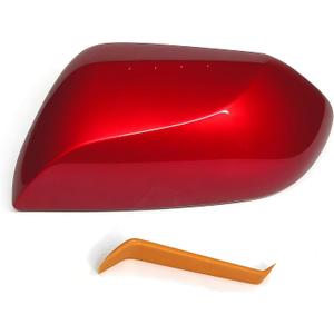 Left Side Mirror Cover Cap Compatible with Camry 2018-2023, Red color Rearview Mirror Cover Cap (Only Fit for Singal Light Type)
