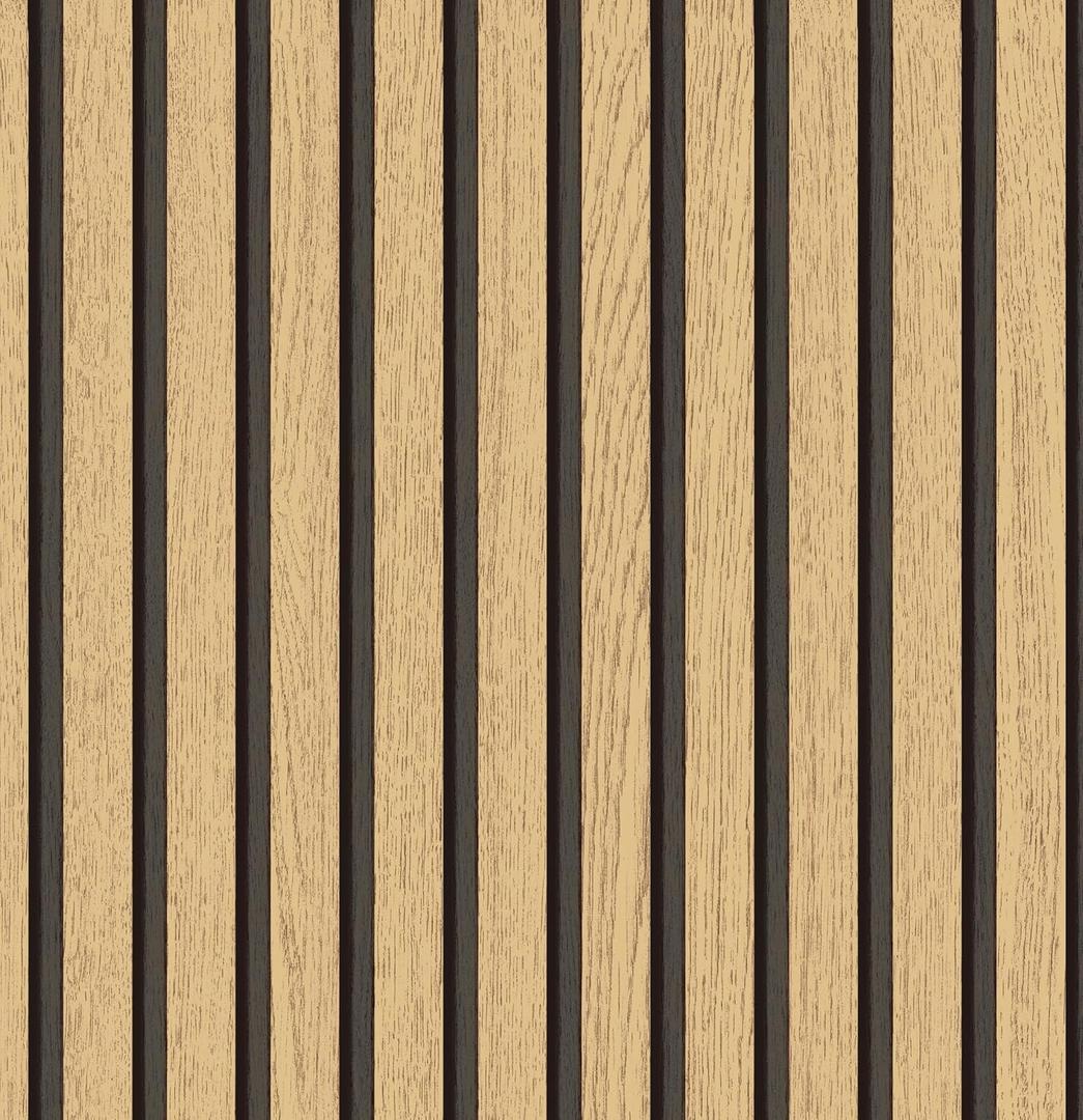 MyforHD Wallpaper Peel and Stick Wood Grating Stripe Self-Adhesive Wallpaper Faux Wood Contact Paper Wood Slats Self Adhesive Wall Paper PVC Vinyl Film Removable Waterproof 17.3" x 393"