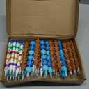 Cholemy 30 Sets Christmas Stackable Pencils Snowman Snowflake Gingerbread Man Pencils Cute Xmas Greeting Cards Holiday Pencil Christmas Goodie Bag Stuffers Party Favors Xmas Gifts