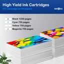 920 920XL Ink Cartridges Compatible for HP 920 XL 920XL Ink Cartridge Combo Pack Compatible with Officejet 6500A 6000 7000 7500A Printer (Black, Cyan, Magenta, Yellow, 4XL Pack)