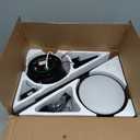 Modern Ceiling Fans with Lights - 42 inch Low Profile Ceiling Fan with Light and Remote, Flush Mount Reversible DC Motor, 6-Speed Quiet LED Dimmable for Bedroom, Indoor and Outdoor, Patios Black