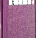 Single Passport Holder for Travel, RFID Travel Document Organizer for Women Waterproof Passport Wallet Men Portable Case for Cards, Boarding Pass, ID, Money, Tickets with Zipper