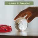L LOHAS LED 3D Crystal Ball Night Light-Laser Engraved Snowman | Red Holiday Base, Cute & Funny Christmas Night Light for Kids, 3000K Warm White for Christmas Party Decor