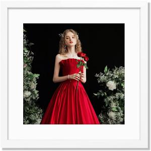 VNVNK 19x19 Frame White, Display 19x19 Inch Picture without Mat Or 15x15 Inch Picture with Mat,Photo Poster Picture Frames for Wall Display - Set of 1