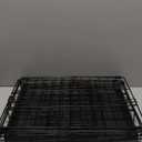 PayLessHere 18 Inch Dog Crate Kennel for Small Dogs Metal Cage Single-Door Folding Travel Indoor Outdoor Puppy Playpen with Divider and Handle Plastic Tray,Black