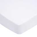 Crib Sheet White Fitted Crib Sheets Baby Sheet for Standard Crib and Toddler Mattresses Nursery Bedding Sheet Crib Mattress Sheets for Boys and Girls 1 Pack Space Toddler Sheet, Size 52" x 28"