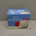 Amazon Basics 13 Gallon Tall Kitchen Drawstring Trash Bags, Flextra Strength, Tear Resistant, Puncture Resistant, 10% Post Consumer Recycled, 90 Count, White