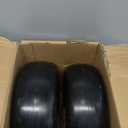 Lawn Mower Tires Flat Free 2 Pack, Zero Turn Lawn Mower Solid Smooth Rubber Front Tires (Black, 11x6.00-5 (2 Pack))