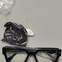 livho Oversized Eyewear Frame for Woman and Men - Rectangle Fashion Glasses for Computer, Chic Preppy Frame