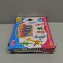 Funtopia Beads for Crafts, Pony Beads Keychain Making Kit, Bead Pets Art Crafts for Kids Beginners, Birthday Party DIY Craft for Girls Boys (1500 Bead, 30 Designs)