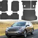 Floor Mats & Trunk Mat Fit for 2012-2016 Honda CRV,All Weather Protection TPE, Anti-Slip Floor Mats & Cargo Liner for 2012-2016 Honda CRV Accessories