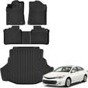 Auxko All Weather Floor Mats Cargo Mat for Toyota Avalon 2013 2014 2015 2016 2017 2018 (not for Hybrid) All Season TPE Accessories Guard Odorless Anti-Slip Floor Liners Trunk Mat