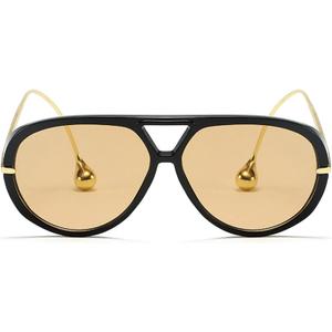 willochra Vintage Oversized Pilot Shield Sunglasses Women Luxury Trendy Sun Glasses For Ladies Big Frame Eyewear (C2)