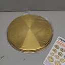 Round Gold Tray,12.6 Inch Brass Decorative Tray for Modern Home,Stainless Steel Serving Tray for Vanity Organizer,Perfume, Coffee Table, Kitchen and Bathroom