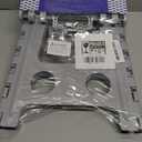 ACKO Folding Step Stool Foldable 16 Inch 400 lbs Capacity, Plastic Stools for Adults and Kids, Collapsible Stools for Kitchen, Stepping Stool with Handle(Grey) (Gray)