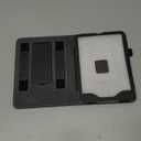 WALNEW Stand Case for 7-inch Kindle Paperwhite 12th Generation (2024 Released) and Kindle Colorsoft Signature Edition, Two Hand Straps Shell PU Leather Cover with Auto-Wake/Sleep (Black)