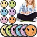 12 Pcs Smile Composition Notebook Carpet Squares for Classroom, 16 x 13.5 inches