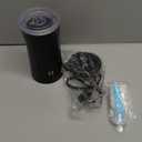 Milk Frother, 4-in-1 Milk Steamer and Frother, 8.1oz/240ml Automatic Warm and Cold Foam Maker, Auto Shut-Off Frother for Coffee, Latte, Cappuccino, Macchiato(Black)