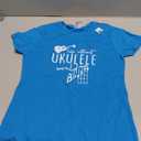 Uke Music-Life Without Ukulele Would B Flat Music Instrument T-Shirt, XS