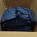 BEDELITE Fleece Queen Comforter Set -Super Soft & Warm Fluffy Navy Blue Bedding, Luxury Fuzzy Heavy Bed Set for Winter with 2 Pillow Cases