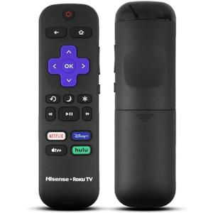 Universal Roku Smart TV Remote with Netflix, Disney+, Apple TV, and Hulu Shortcut Keys