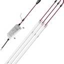 Magnetic Mount 2FT LED Retrofit Kit,2x2 FT (1 Driver& 3 LED Strips),27W,150LM/W,5000K Daylight White,0-10V Dimmable,T8 T10 T12 Fluorescent Replacement Troffer Retrofit Kit,Quick Easy Install