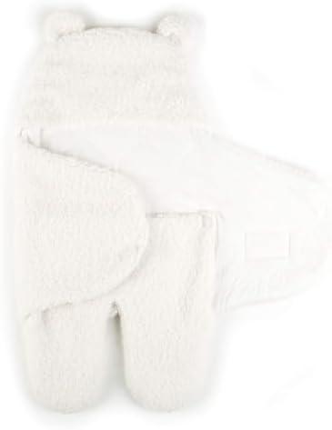 Tadpoles Super Soft Plush Sherpa Swaddle Wrap - Ivory - Microfiber Plush Polyester Sherpa - Soft, Smooth & Durable - Fits Babies 0-12 Months - Car or Crib