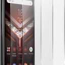 OCESTORE 3 Pack Silk Print Screen Protector,Anti-Scratch 9H Hardness Full Coverage Tempered glass Protector Film for ROG Phone II 2 ZS660KL I001D 6.6 inch