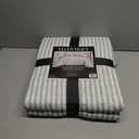 Ellen Tracy™ Queen Quilt Set, Reversible Cotton Bedding with Matching Shams, Striped Ideal Bedding Set (Willow Way Green, Full/Queen)