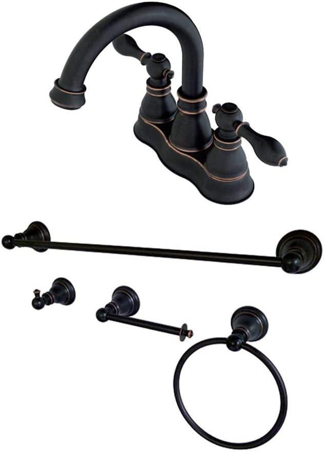 Kingston Brass FSK1616ACL American Classic 4" Centerset Bathroom Faucet, 4-3/4-Inch, Naples Bronze