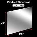 CALPALMY (2 Pack) 1/8" Thick Clear Acrylic Sheets - 20" x 24" Pre-Cut Plexiglass Sheets for Craft Projects, Signs, Display Cases, Sneeze Guard and More - Cut with Engraver, Power Saw or Hand Tools