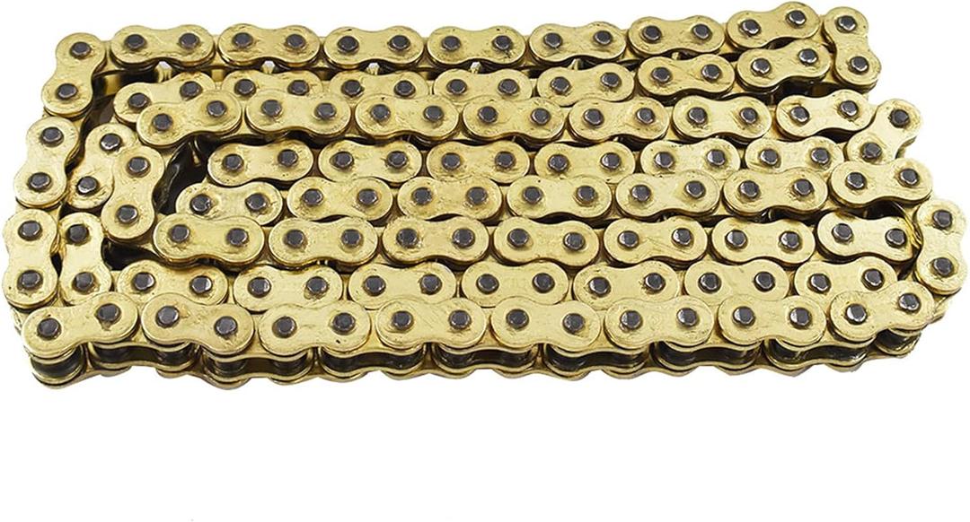 labwork Heavy Duty Drive Chain with O-Ring Gold Color Pitch 530x130 Links Replacement for Honda Kawasaki Suzuki Yamaha