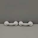 uxcell 2pcs Grab Bars for Bathtubs and Showers, 7.6" Mirror Glass Door and Window Handles Powerful Shower Suction Cup Anti-Slip Safety Bars for Senior Shower Chairs White