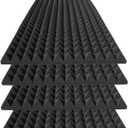 4 Pack Acoustic Foam,48x24x2 Inch Sound Proof Panel for Walls,High Density Fire Resistant Soundproof Panels for Home,Studio,Reducing Noise & Echo