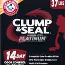 ARM & HAMMER Clump & Seal Platinum Clumping Cat Litter Odor Control, Multi-Cat, 14-Day Odor Control, Online Exclusive Formula, 37 Lbs