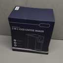 Hot & Iced Coffee Maker with Bold Setting, Single Serve Coffee Maker for K Cup and Grounds, 6-14 Oz Brew Sizes, 50 Oz Removable Water Tank, One Cup Coffee Machine with Reusable Filter, Black