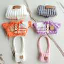 15cm & 17cm Doll Clothes Outfits Set - Premium Dress Up Bundle with Exquisite Accessories | Soft Fabric Fashion Doll Costume for 15-17cm Dolls (2set Purple+Orange)