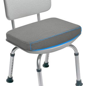HAVARGO Shower Seat Cushion for Transfer Bench for Bathtub Shower Seats for Elderly, Easy Maintenance Anti Slip Quick Dry Soft to Skin Foam Cushion,Grey (Grey | 15.75"x11")