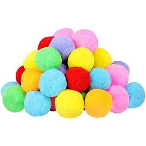 Very Large Assorted Pom Poms for DIY Creative Crafts Decorations, Assorted Colors (50Pack 2.5 Inch) 2
