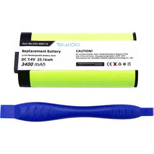 Replacement Battery for Logitech UE MegaBoom Series Wireless Bluetooth Speaker fits Part Number 533-000116 533-000146 7.4V 3400mAh