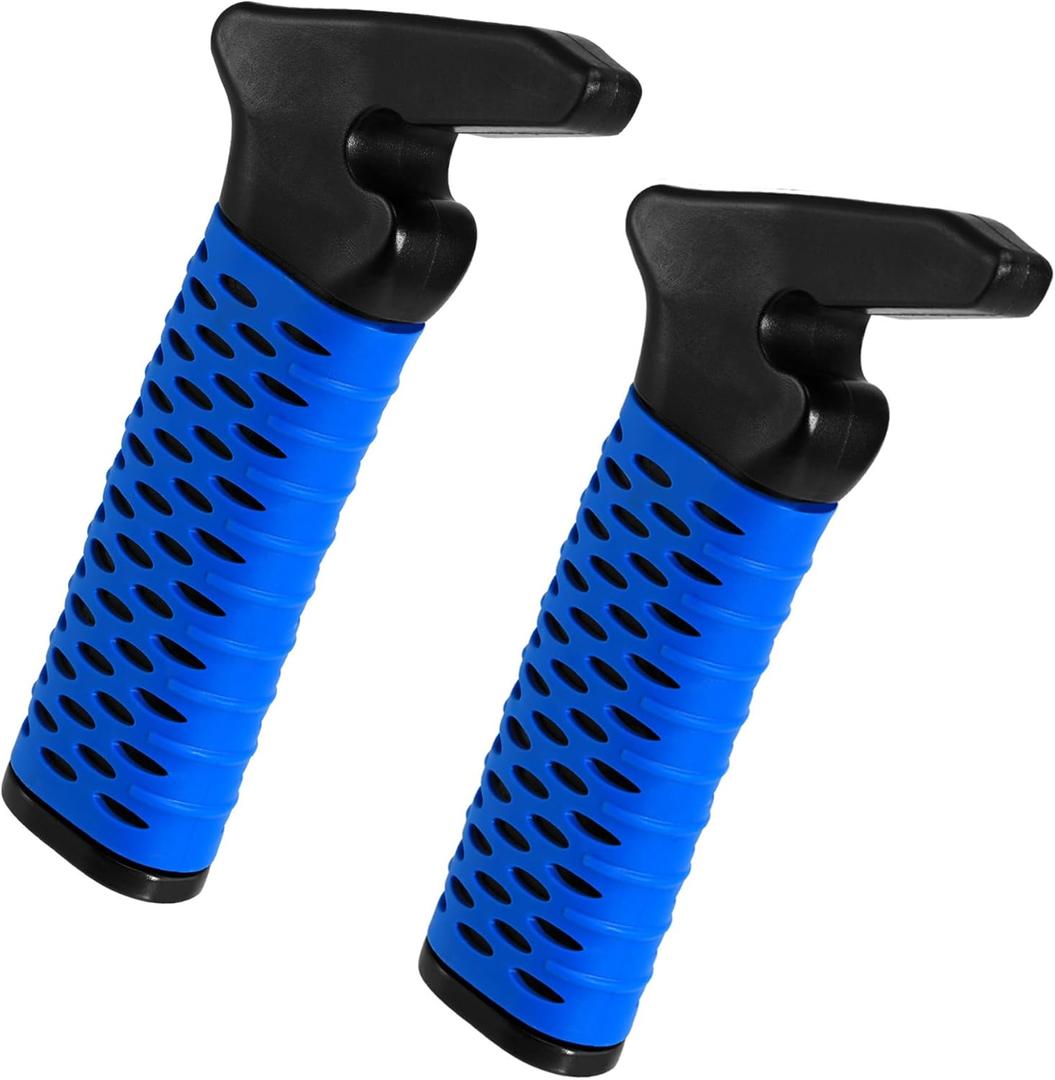 CAidRE Elderly Car Door Handle Assist Support - Auto Grab Cane for Seniors & Handicapped, Portable Mobility Aids for Getting Out of Car- Blue, 2 Pack