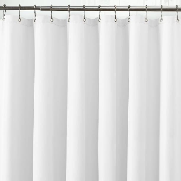 Maytex Waterproof Fabric Shower Curtain or Liner White