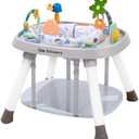 Time Followers® Baby Activity Center | 3-Stage 4Modes Activity Center & Play Table | Montessori-Inspired Design | Exersaucer, Jumper & Bouncer for Baby Ages 6M+ (Beige)