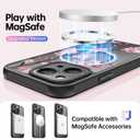 FUNMIKO Case for iPhone 13 - Wireless Charging & Military-Grade Protection - Wildflower Design for Women Girls, Non-Slip Matte Cover Shock-Absorbing Corners - Blooming Cherry Blossoms