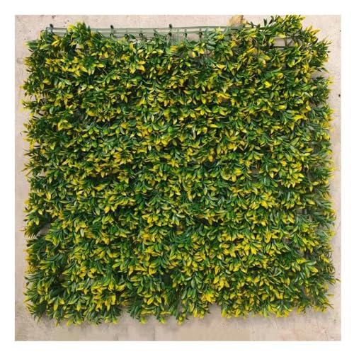 YJEUZCD Artificial Topiary Hedges Panels, Hedge Wall Grass Plant Decoration Panels, Indoor Garden Synthetic Holiday Party Backdrop Decor Fence(Green-D)